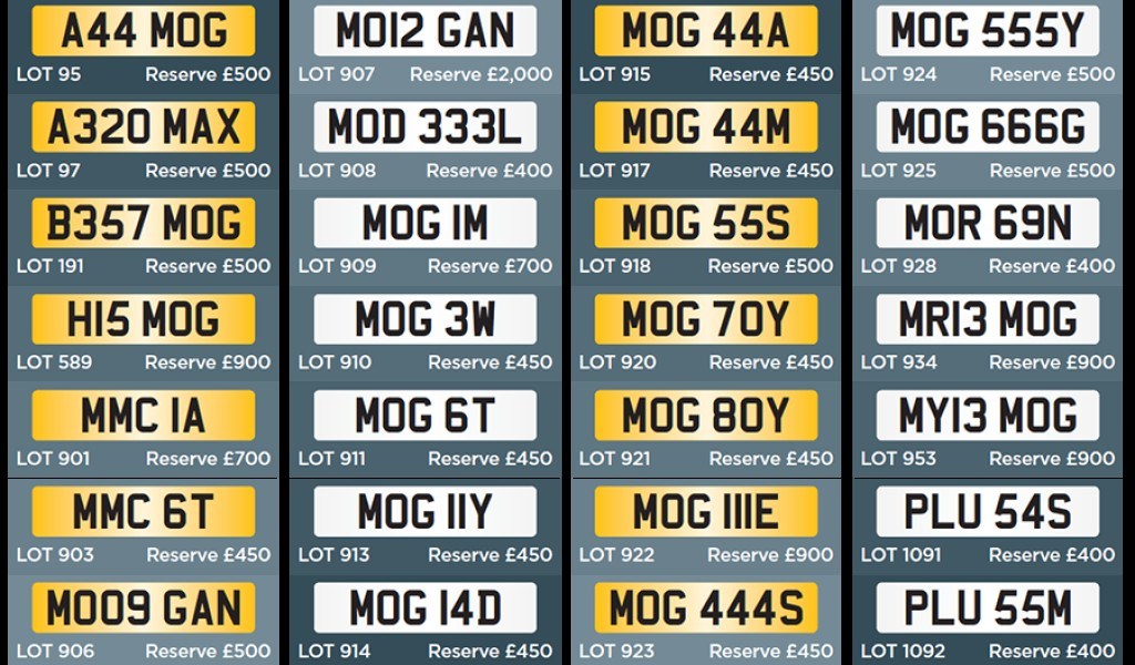 DVLA Auction Factory The Private Plate Company