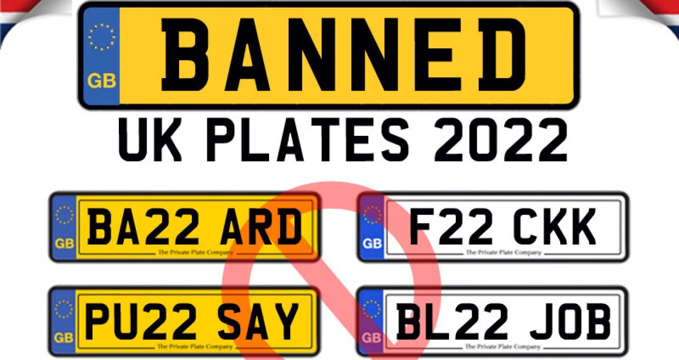 Full List of Banned 22-Reg Number Plates Revealed