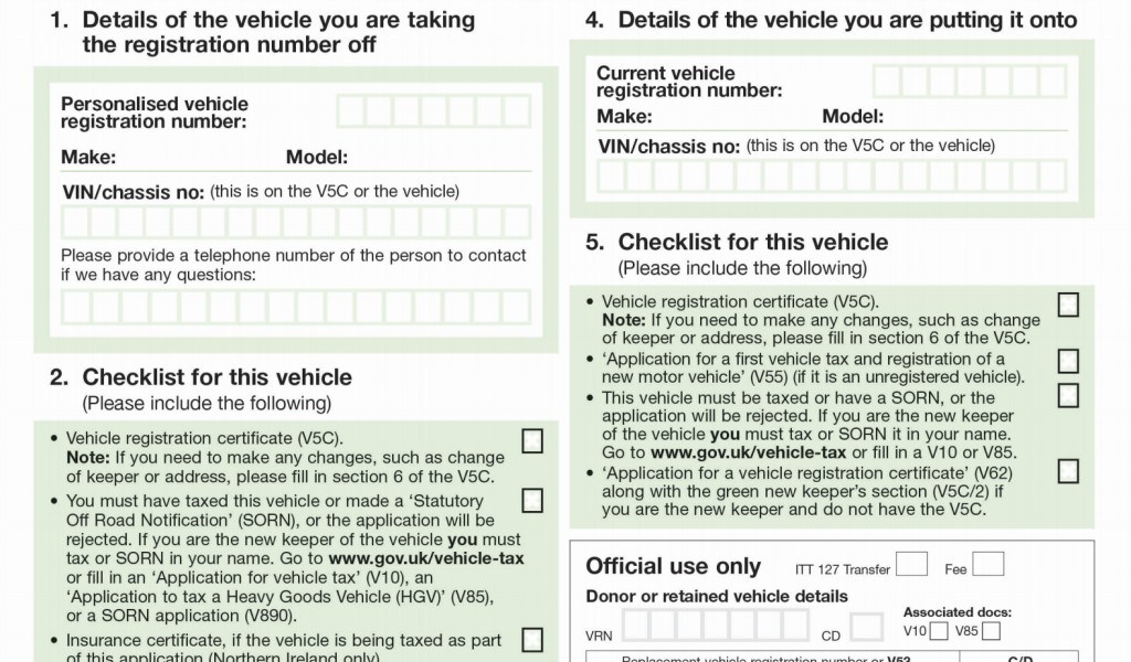How to Transfer a Number Plate From One Car to Another