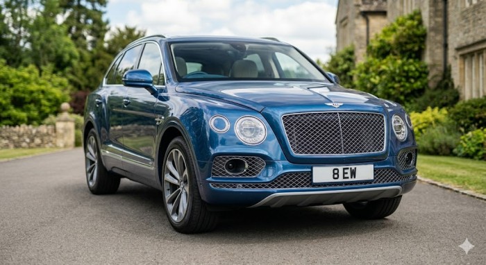 Bentley registration plates from The Private Plate Company 