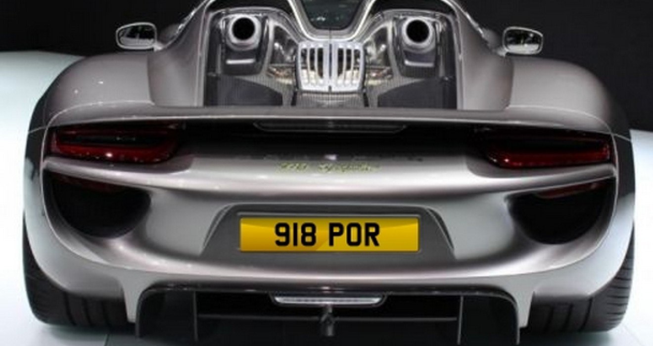 Porsche 918 Registration Plates