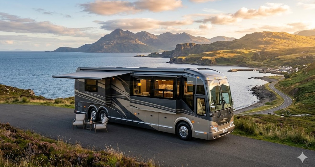 Who needs a house when you have a Motorhome like this?