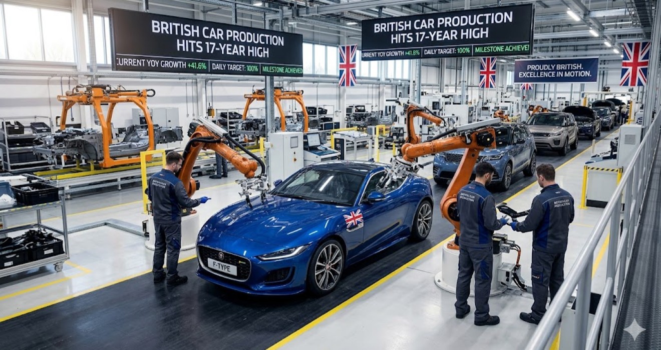 British Car Production Hits 17-Year High